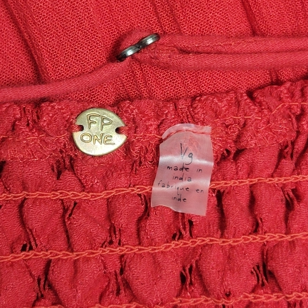 FP One Adella Maxi Slip Dress Red Size Large. - Picture 8 of 14